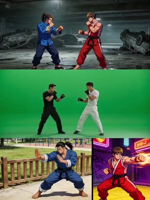 Character Fight with Reference Images and Video Prompt — cover