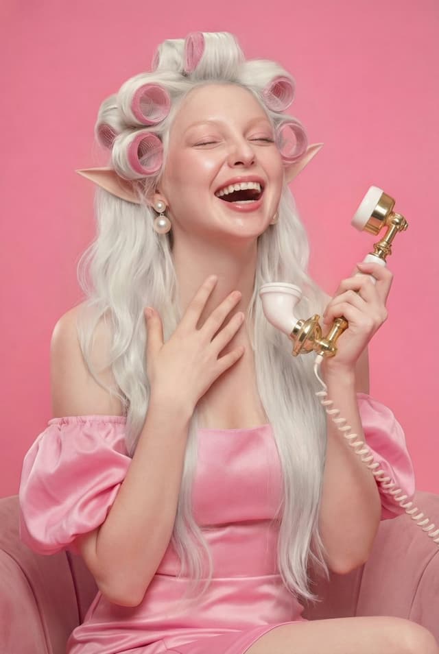 Retro 1960s Barbiecore Cinematic Portrait — output