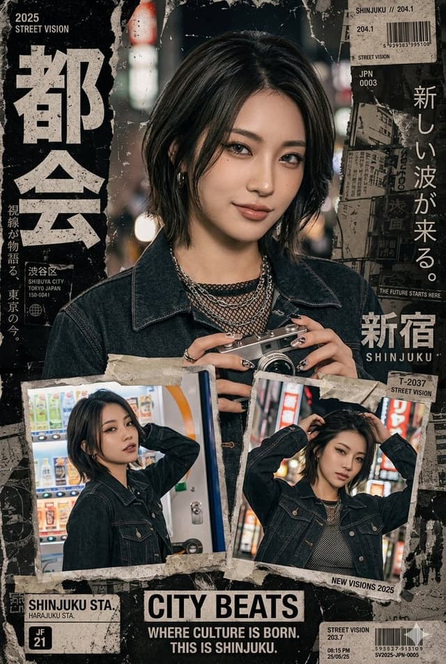 Japanese Streetwear Magazine Collage — output