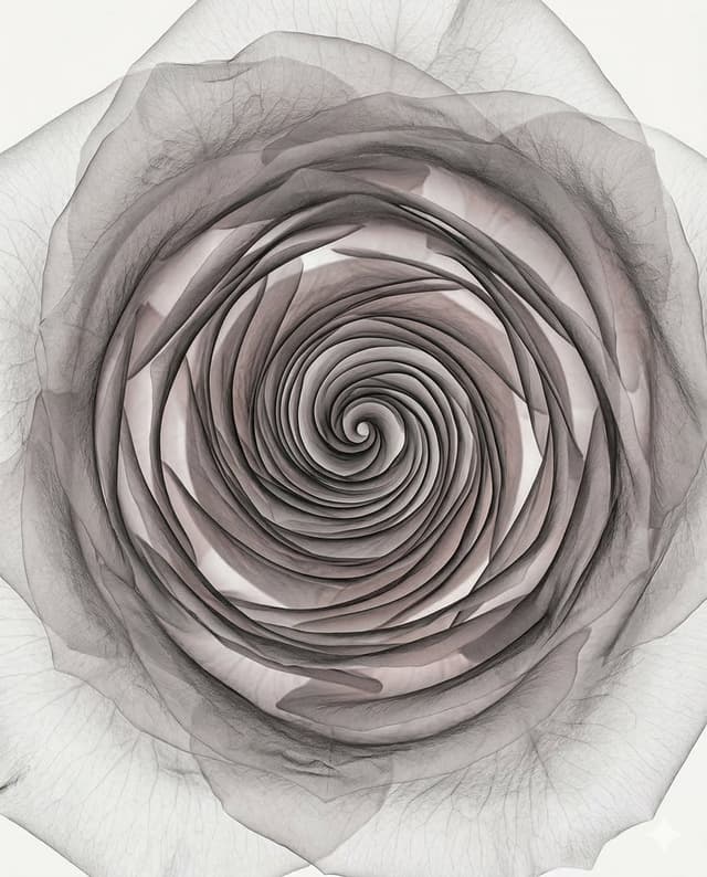 Poster / Flyer - Detailed X-ray Transparent Art of Roses Prompt — output