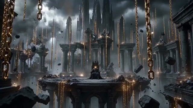Dark Fantasy King on Obsidian Throne — cover