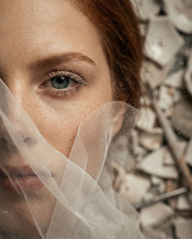Surreal Macro Portrait with Porcelain Restoration Theme — output