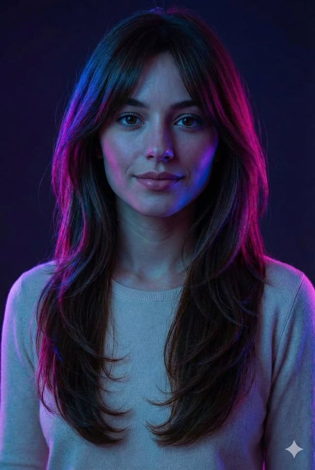 Profile / Avatar - Neon Accent Lighting Portrait Prompt (Image Reference) — output