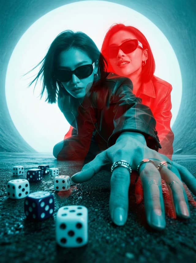 Red-Blue Double Exposure Effect — output
