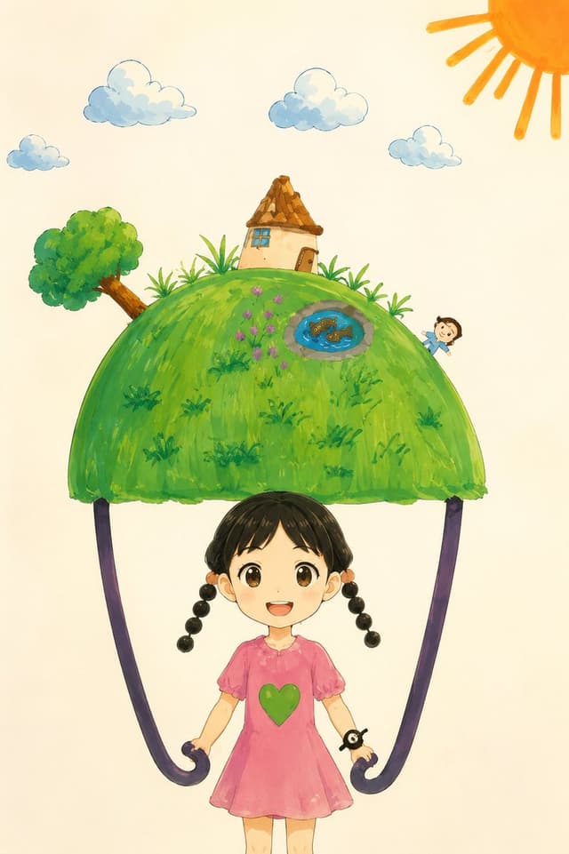 Comic / Storyboard - Child Drawing to Anime Storybook World — output