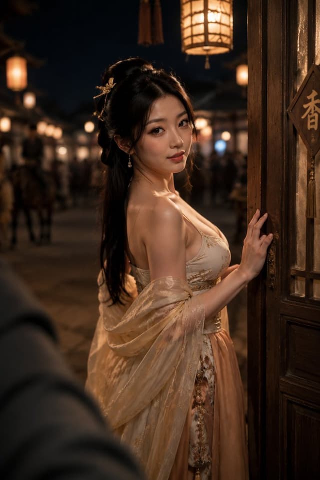 Profile / Avatar - Tang Dynasty Spice Shop Night Portrait — output