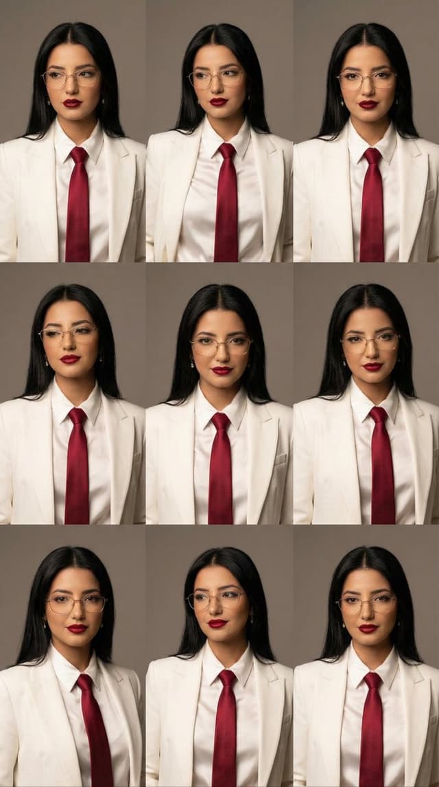 Product Marketing - High-Fashion Editorial Portrait Grid with Glasses — output