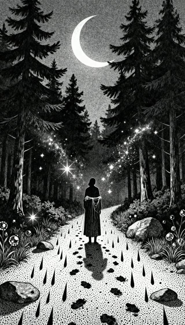 Gothic Stipple Art Poem Visualization — output