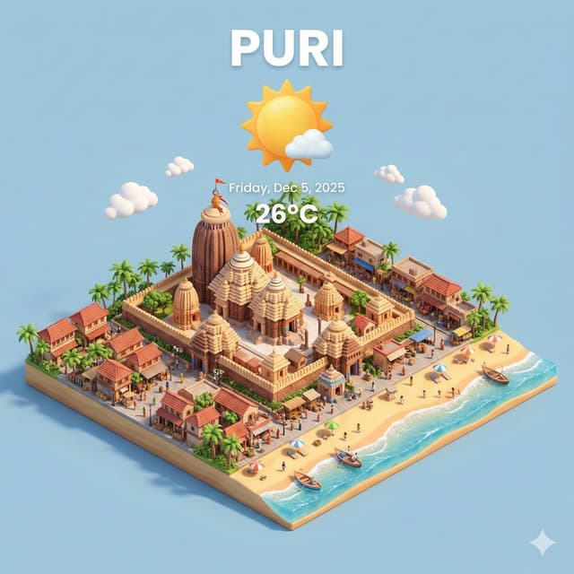 Miniature 3D City with Live Weather Prompt — output