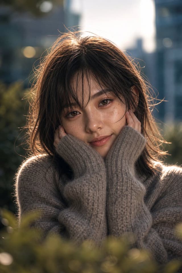 Profile / Avatar - Winter Golden Hour Portrait — output