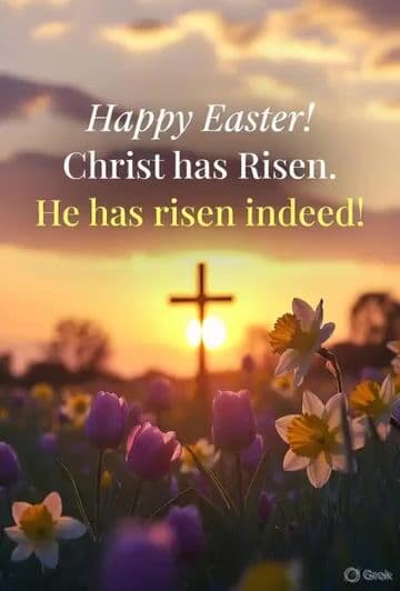 Happy Easter Sunrise Scene — cover