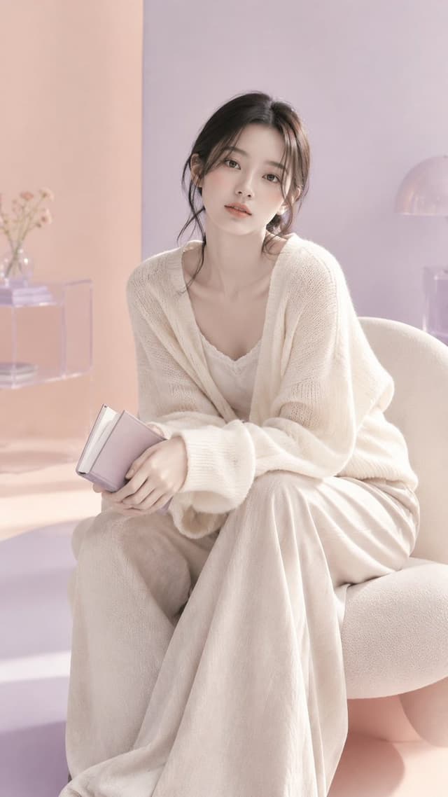 Social Media Post - Korean Minimalist Fashion Portrait — output