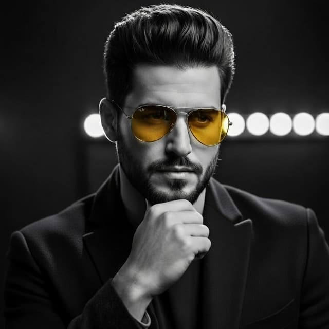 High-Contrast Cinematic Portrait of a Stylish Man — output