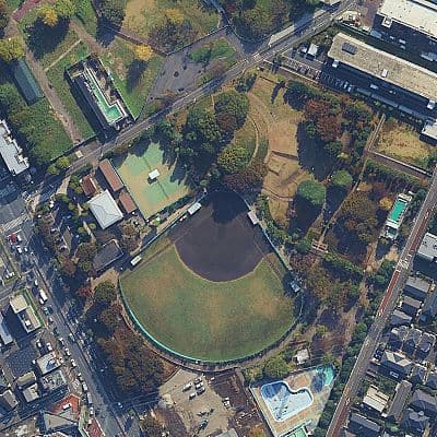 Cartoon drone-style Google Maps aerial illustration prompt — output
