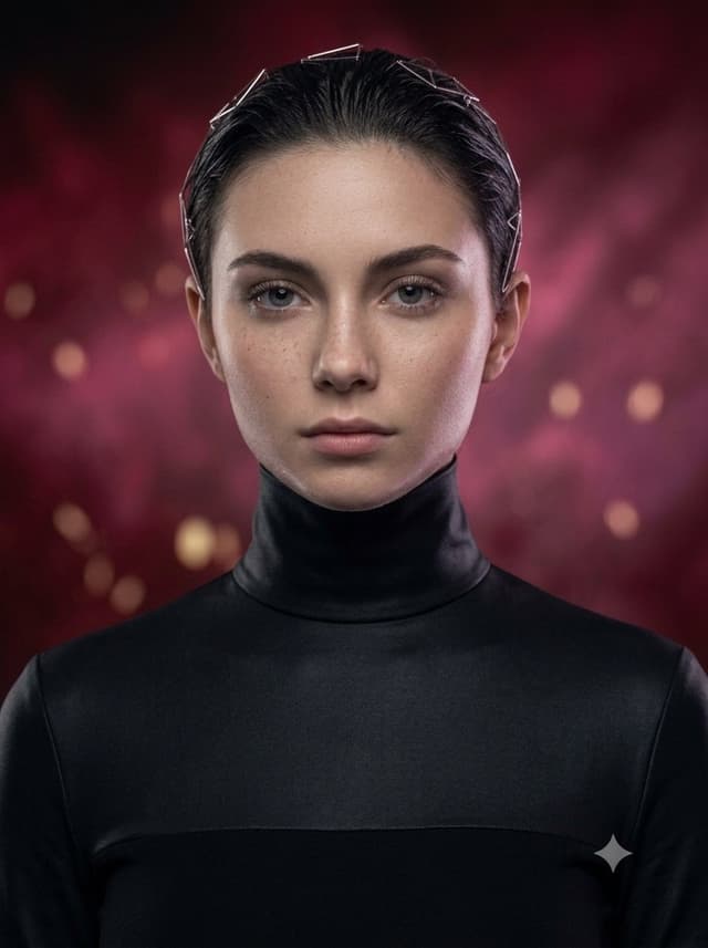 Profile / Avatar - Hyper-Realistic Studio Portrait with Geometric Headband — output