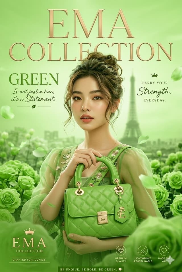Product Marketing - Green Fashion Advertisement Magazine Cover — output
