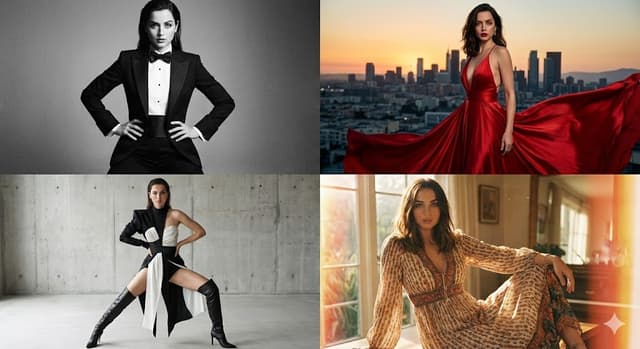 Social Media Post - Four-Panel Ana de Armas Style Analysis Collage — output