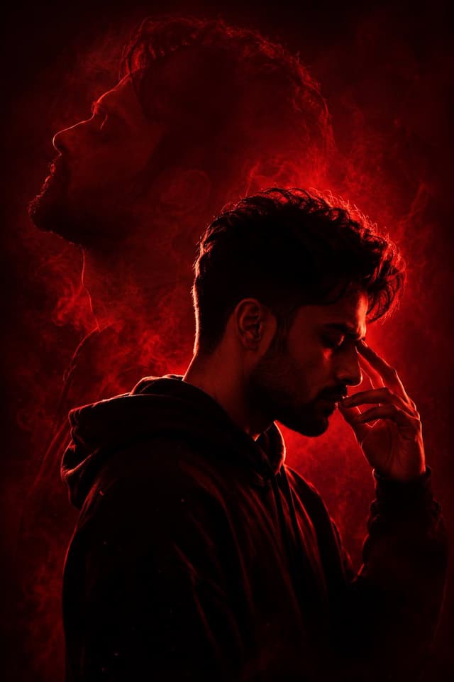 Red Noir Cinematic Identity Portrait — output