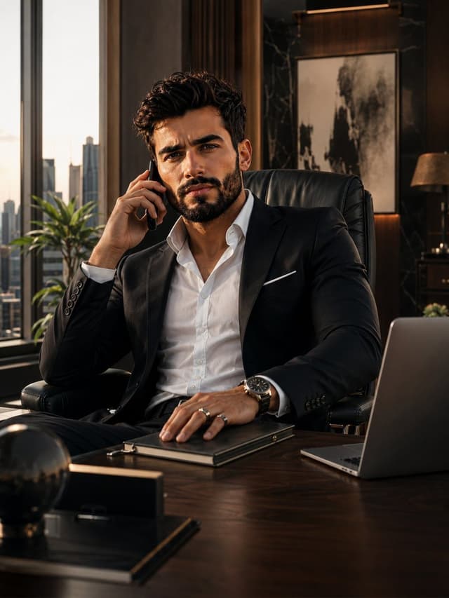 Profile / Avatar - Cinematic Luxury CEO Office Portrait — output