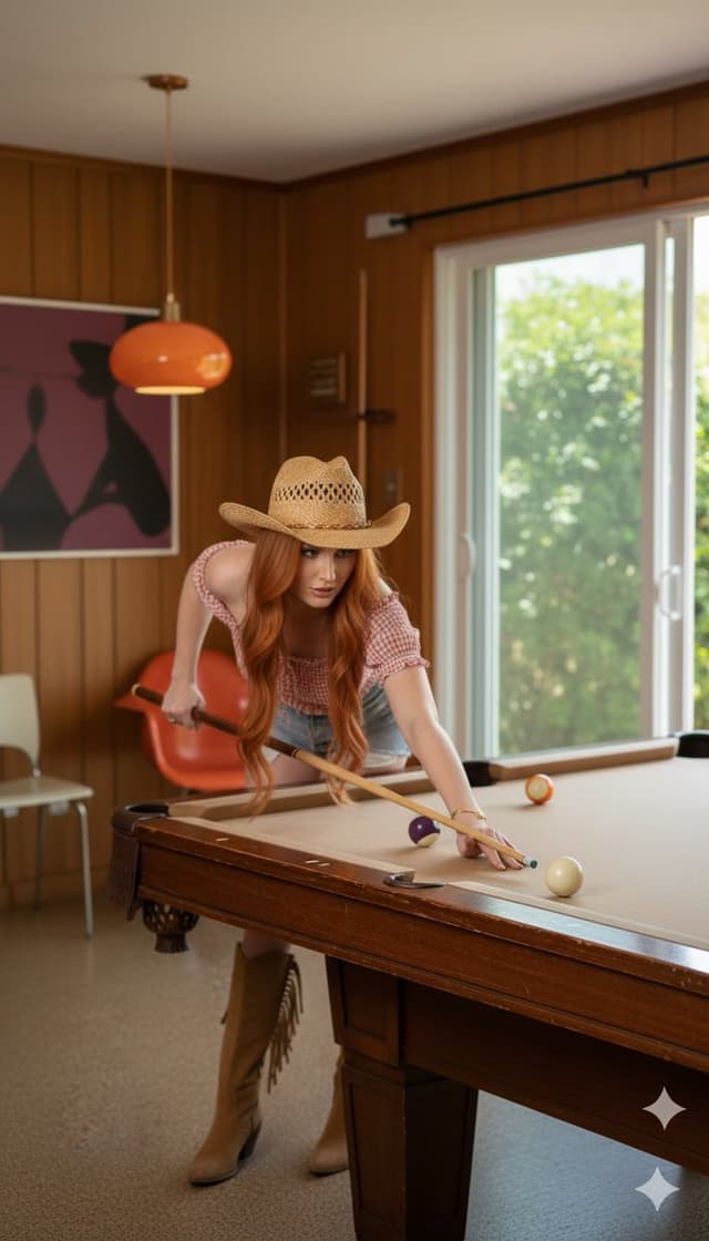 Western-Inspired Pool Hall Action Shot — output
