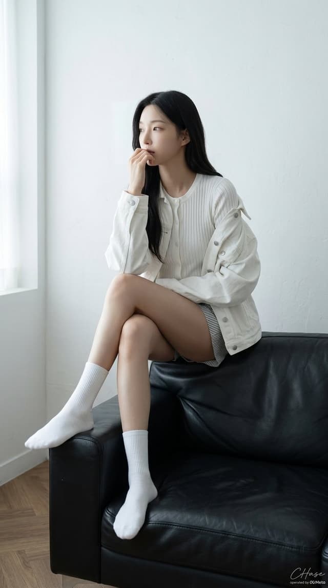 Profile / Avatar - Modern Minimalist Monochrome Studio Portrait — output