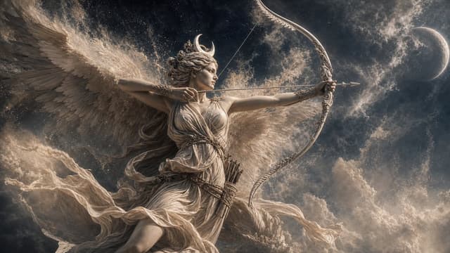 Game Asset - Winged Moon Goddess Archer Wallpaper — output