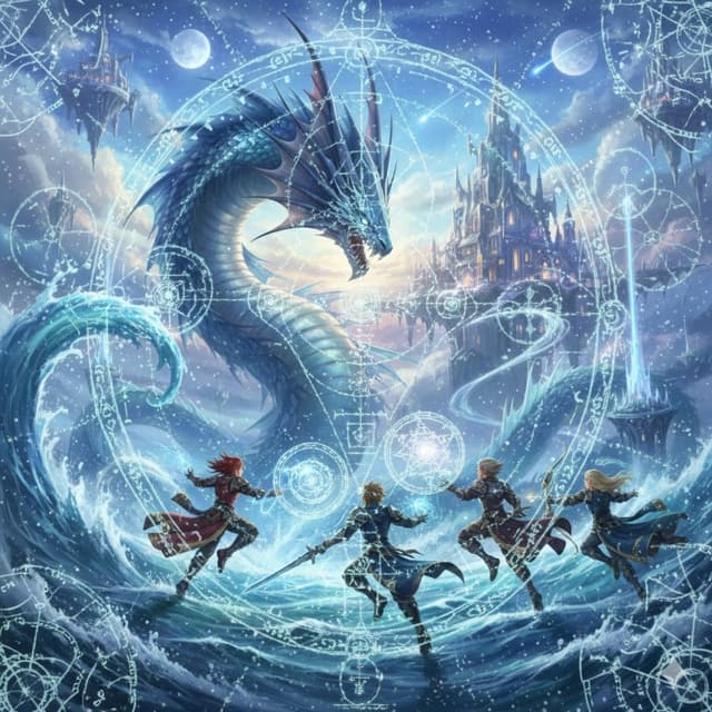 Game Asset - Final Fantasy Leviathan VS Player and Sacred Geometry — output