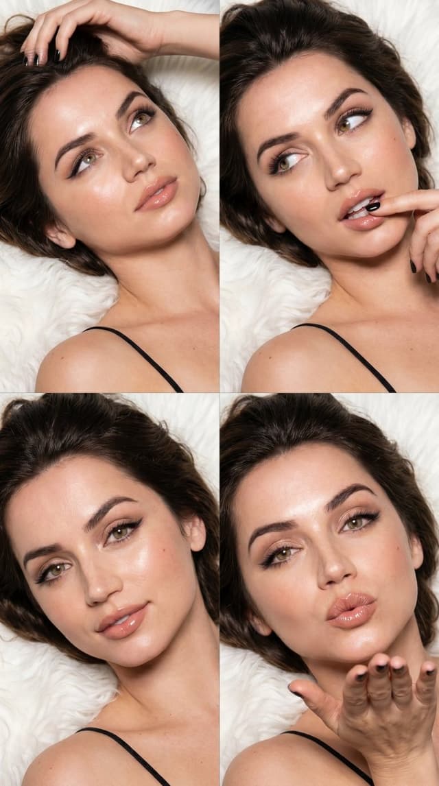 Profile / Avatar - Four Moods Beauty Portrait Collage — output