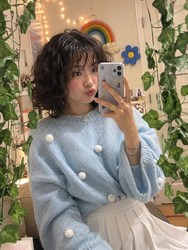 Profile / Avatar - Whimsical Bedroom Mirror Selfie — output