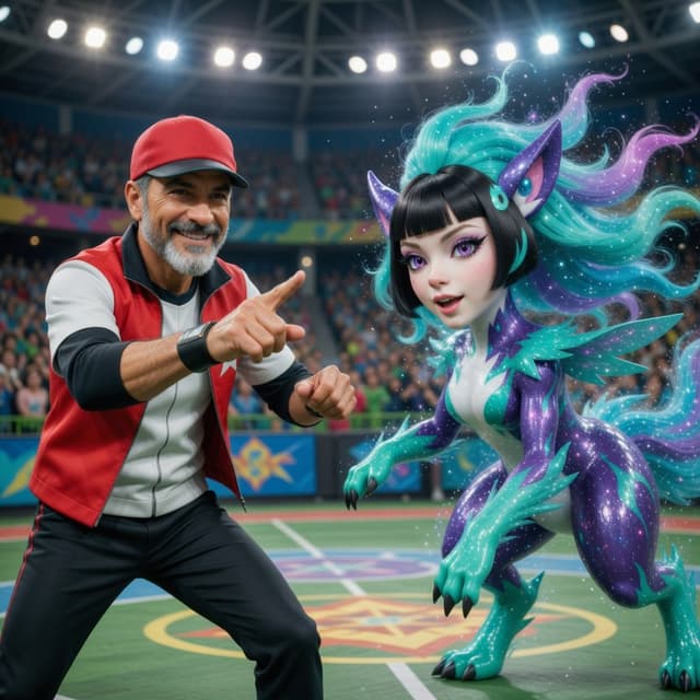 Photorealistic Pokémon Battle — cover