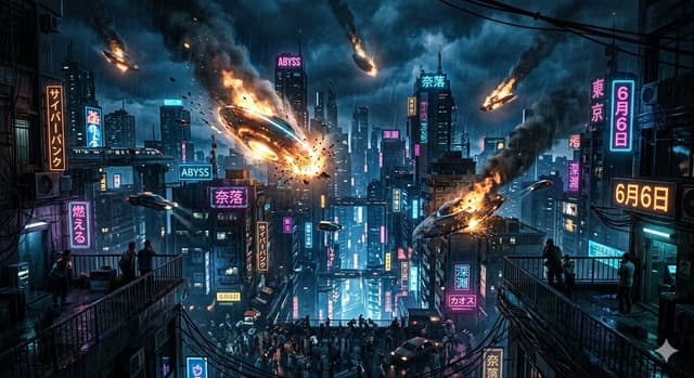 Game Asset - UFO Crash in the Abyss (Cyberpunk) — output