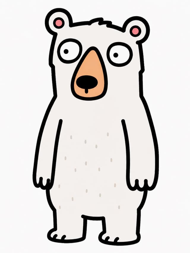 Profile / Avatar - Naive Cartoon Bear Character — output