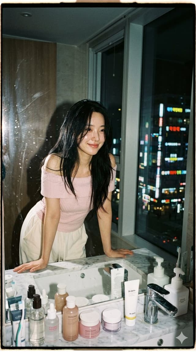 Profile / Avatar - Blurry Mirror City Lights Portrait — output