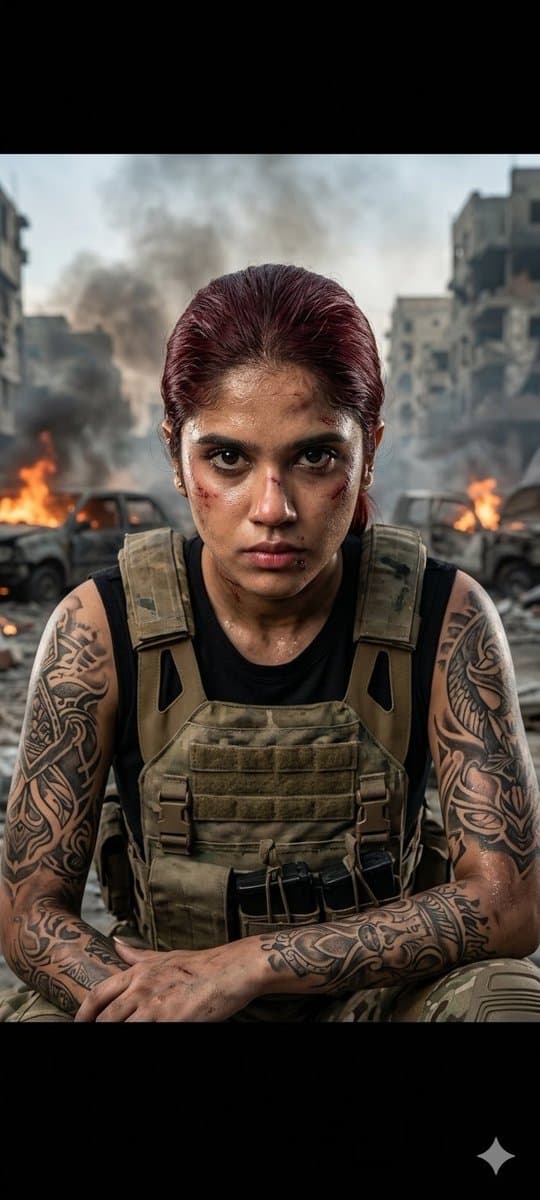 Game Asset - Cinematic Military Woman Portrait — output