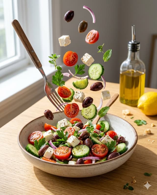 E-commerce Main Image - Mediterranean Salad Food Photography — output