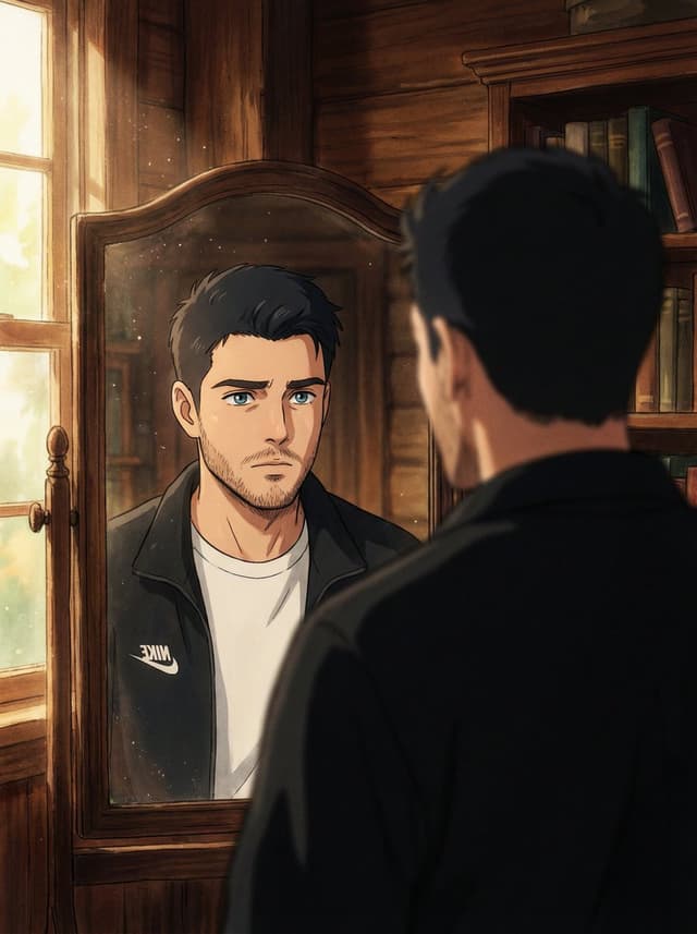 Comic / Storyboard - Cinematic Portrait Reflection with Ghibli Effect — output