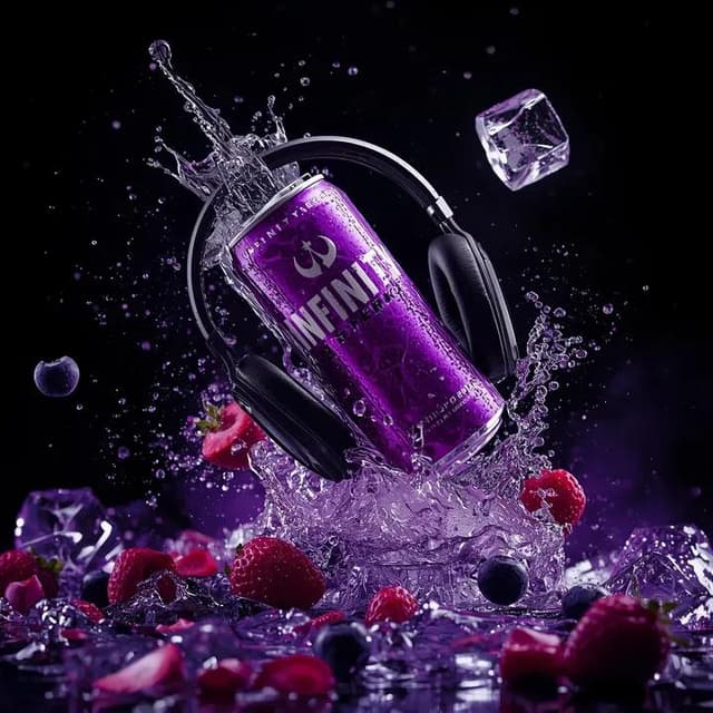 E-commerce Main Image - Ultra-Cinematic Floating Energy Drink Product Shot — output