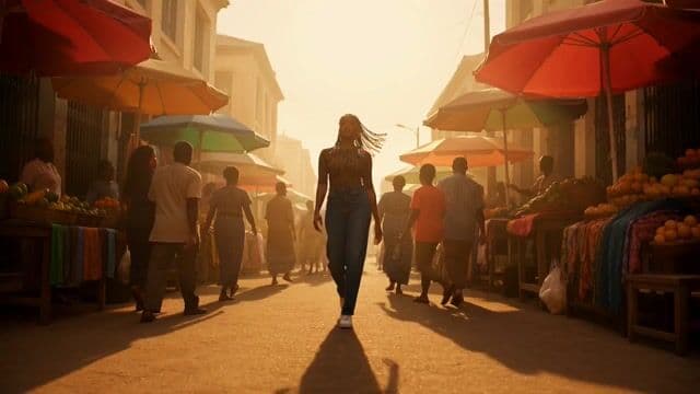 Vibrant Cinematic Video Prompt for Nigerian Woman — cover