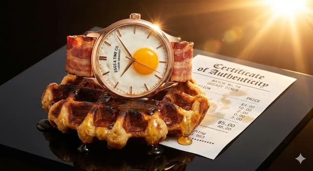 E-commerce Main Image - Luxury Watch Product Photography Prompt: Luxury vs. Absurdity — output