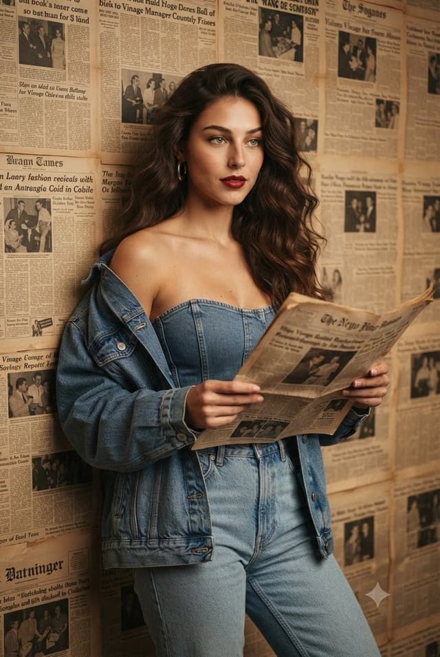 Product Marketing - Editorial Denim Fashion Portrait — output