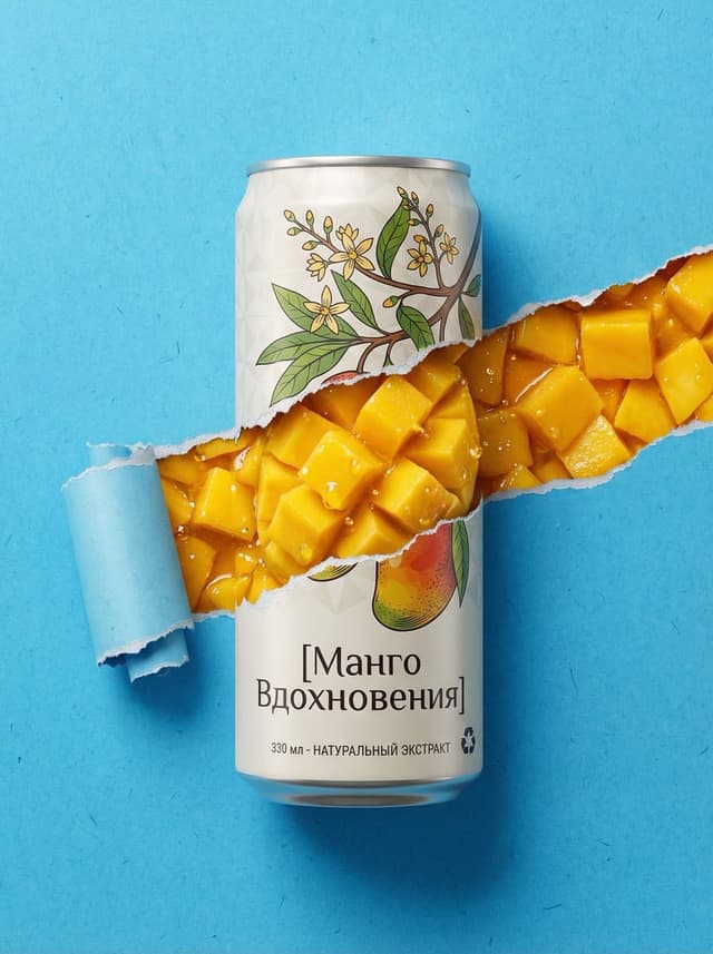 E-commerce Main Image - Ripped Paper Effect Beverage Can Mockups — output