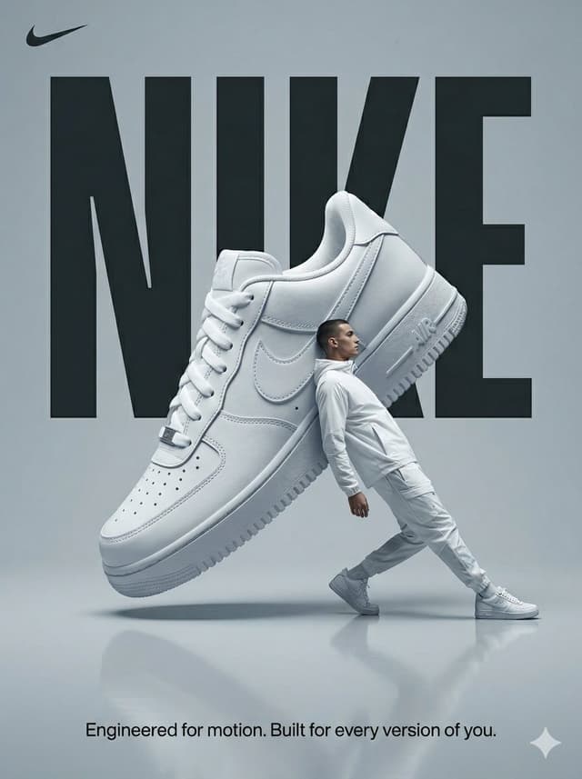 Product Marketing - Surrealist Nike Sportswear Poster — output