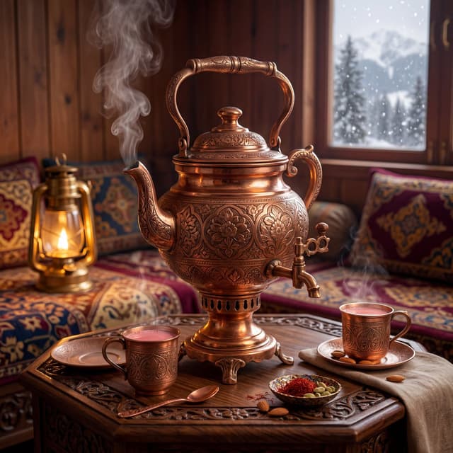 E-commerce Main Image - Kashmiri Samawar Luxury Photography — output