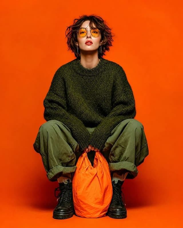 Product Marketing - Vibrant Studio Fashion Portrait — output