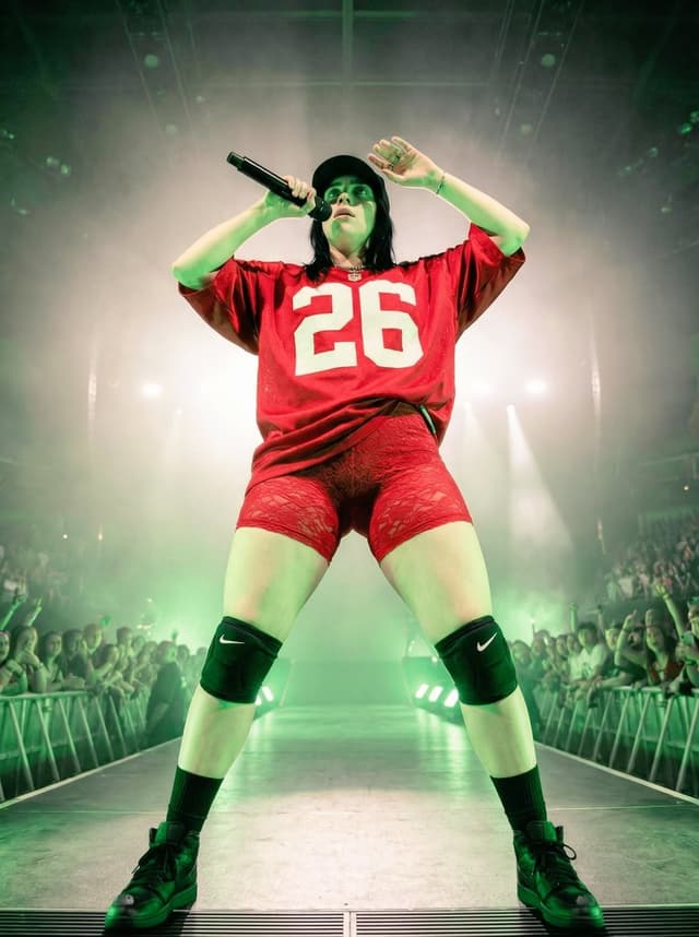 YouTube Thumbnail - Ultra Realistic Concert Photography of Billie Eilish — output