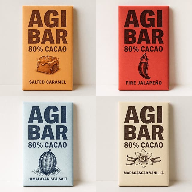 E-commerce Main Image - Minimalist Chocolate Packaging Grid for New Flavors — output