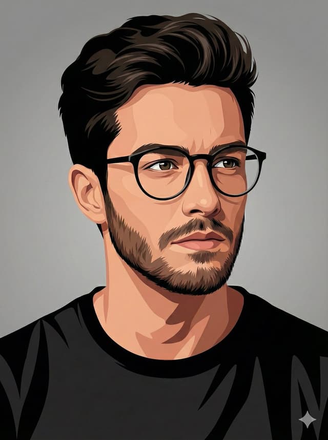 Vector-Style Character Illustration Portrait — output