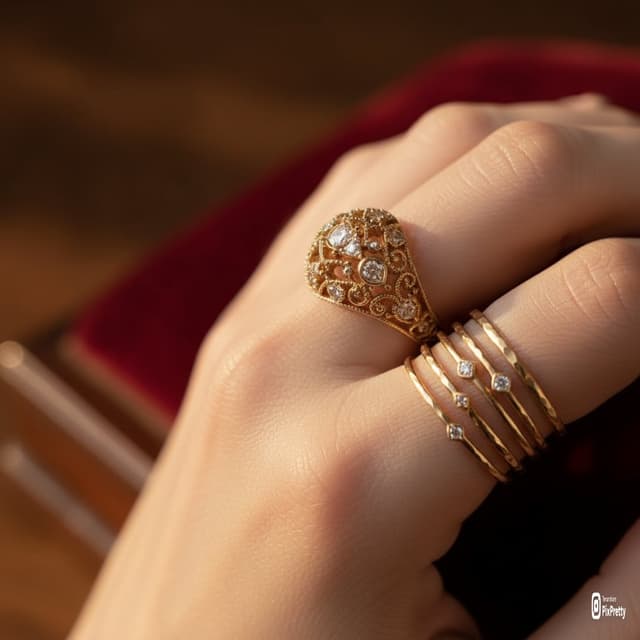 E-commerce Main Image - Macro Product Photography of Jewelry Worn by a Model — output