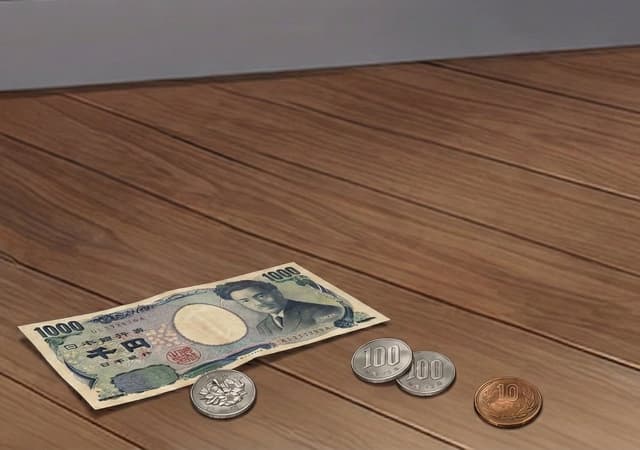 Generating Realistic Japanese Currency on a Floor — output
