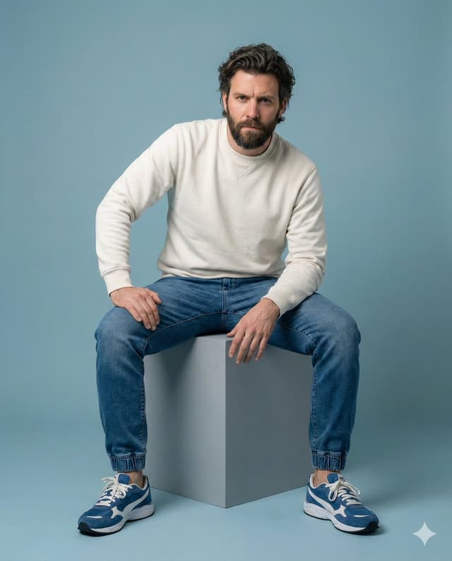 Product Marketing - Minimalist Studio Portrait of a Man — output